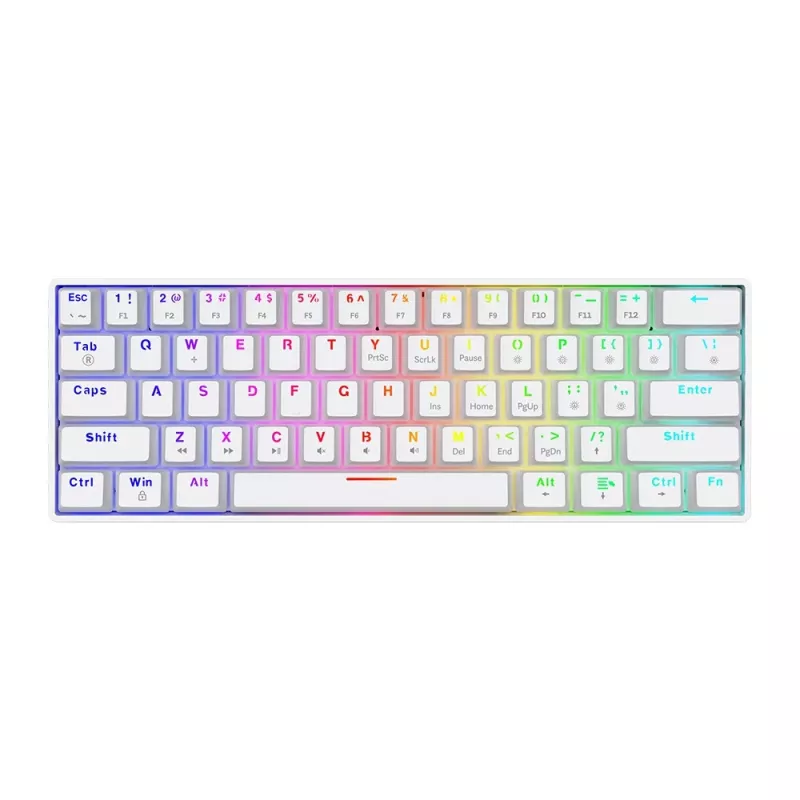 Teclado mecânico SAVIO Whiteout X2 Outemu Peach Silent