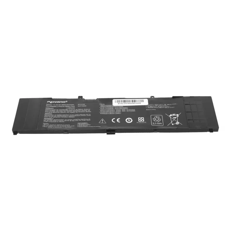Bateria MOVANO B31N1535 para Asus Zenbook UX310UA UX410UA - 3900 mAh (44 Wh)