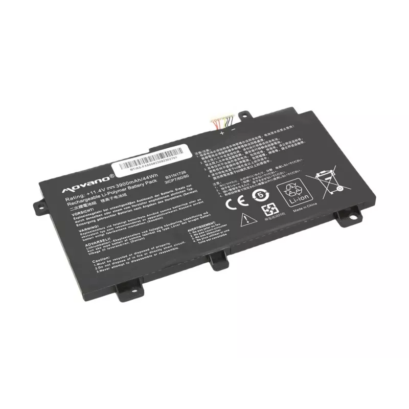 Bateria MOVANO B31N1726 para Asus FX504 FX505 FX80G - 3900 mAh (44 Wh)