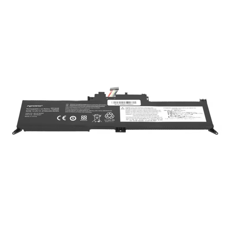 Bateria MOVANO 00HW027 01AV434 para Lenovo ThinkPad Yoga 260 370 X380 - 2700 mAh (40 Wh)