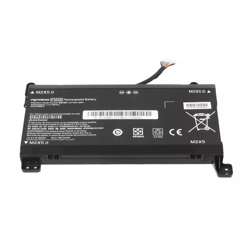 Bateria MOVANO FM08 TPN-Q195 para HP Omen 17-AN 12-Pin - 5973 mAh (86 Wh)
