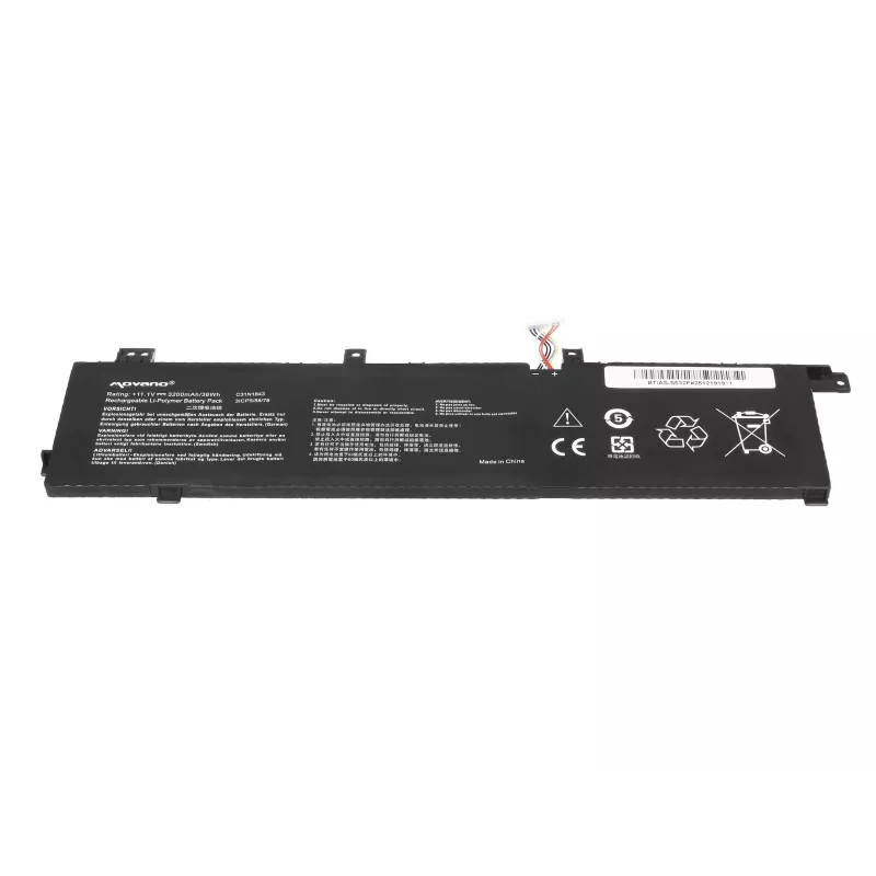 Bateria MOVANO C31N1843 para Asus VivoBook S432F S432FA S432FL S532F S532FA S532FL - 3200 mAh (36 Wh)