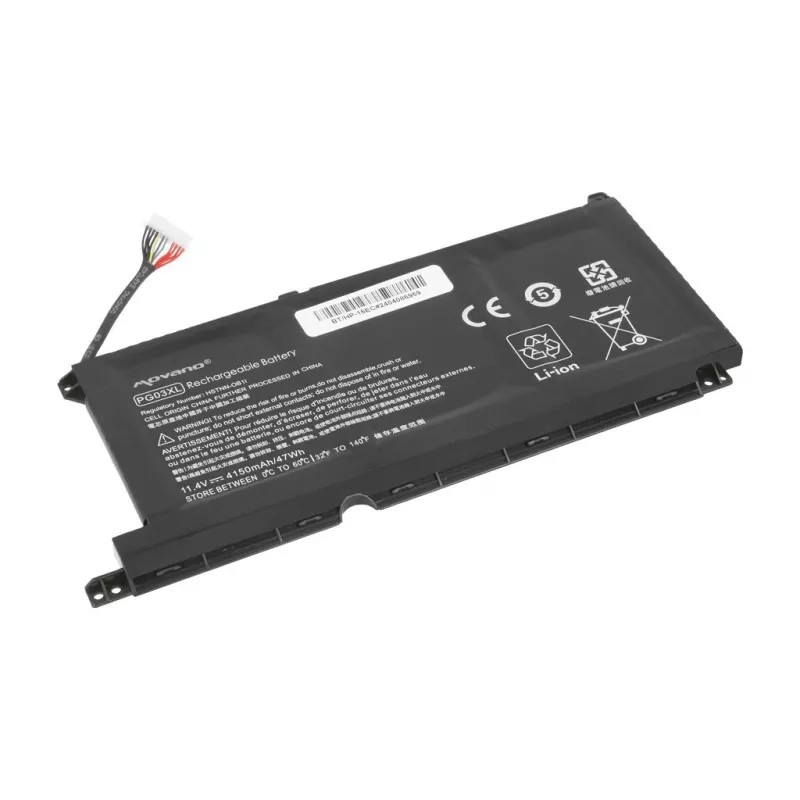 Bateria MOVANO PG03XL para HP 15-DH 15-EC 15-DK 16-A - 4150 mAh (47 Wh)