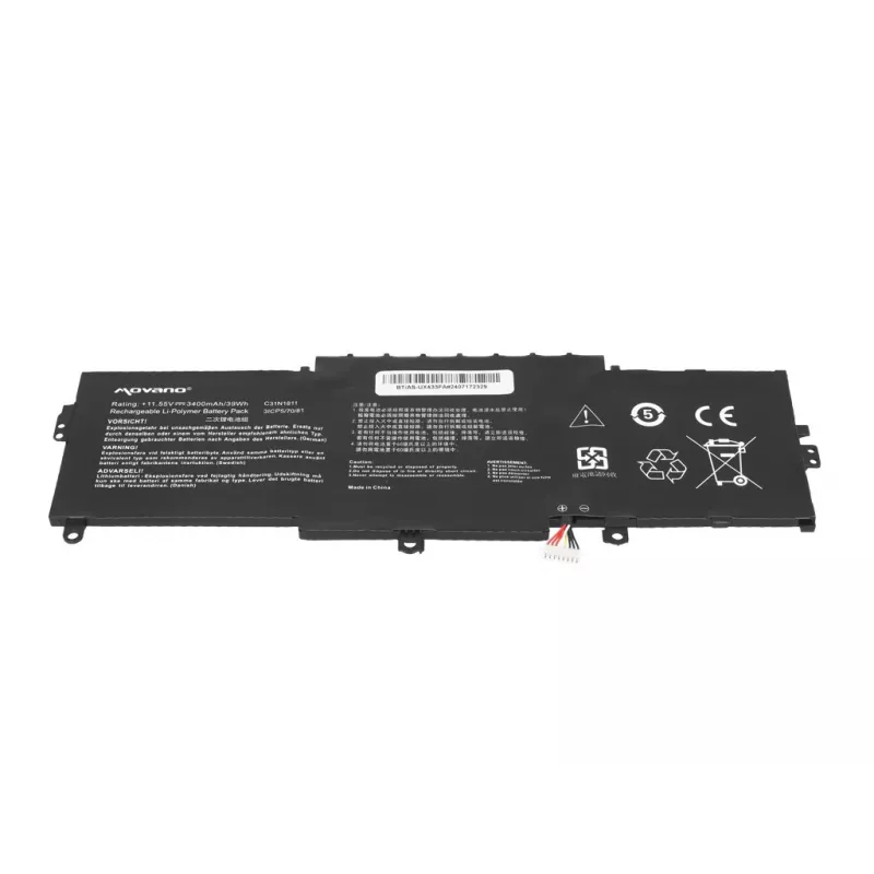 Bateria MOVANO C31N1811 para Asus ZenBook 14 UX433 UX433F UX433FA UX433FN UX433FL - 3400 mAh (39 Wh)