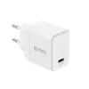 Crong Ultra Compact carregador de parede GaN USB-C 45W PD 3.0 PPS (branco)
