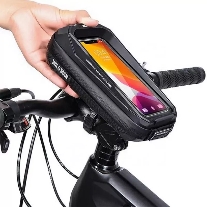 Bolsa de tubo superior de bicicleta WILDMAN MS33 0,6L preta