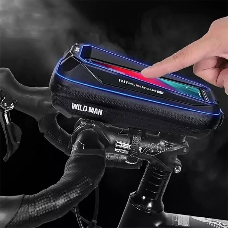 Bolsa de tubo superior de bicicleta WILDMAN MS33 0,6L preta