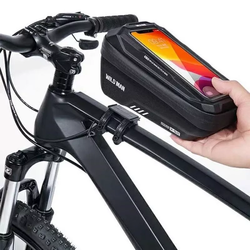 Bolsa de quadro de bicicleta WILDMAN XS2 1L preta