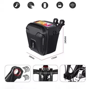 Bolsa de guiador WILDMAN GS9 3L preta