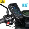 WILDMAN FK2 Bolsa de quadro de bicicleta com suporte para smartphone, Preto