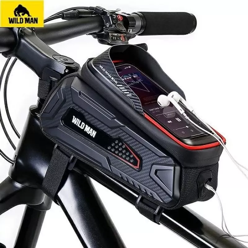 WILDMAN Bolsa de quadro de bicicleta M M30 1L Preta