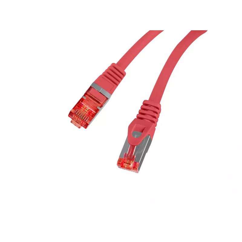 Cabo Patch LANBERG Cat.6 S/FTP LSZH 20m vermelho Fluke Passed