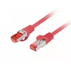 Cabo Patch LANBERG Cat.6 S/FTP LSZH 20m vermelho Fluke Passed