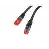 Cabo Patch LANBERG Cat.6 S/FTP LSZH 20m preto Fluke Passed