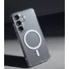 Crong Hybrid Clear Capa Magnética para Samsung Galaxy A57, Transparente, Compatível com MagSafe