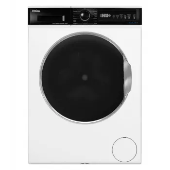 Máquina de lavar roupa slim de instalação livre Amica WA3S712ALiSHB, 7 kg, 1200 rpm, Steam PowerPro, LogicDrive, 15 programas, branca