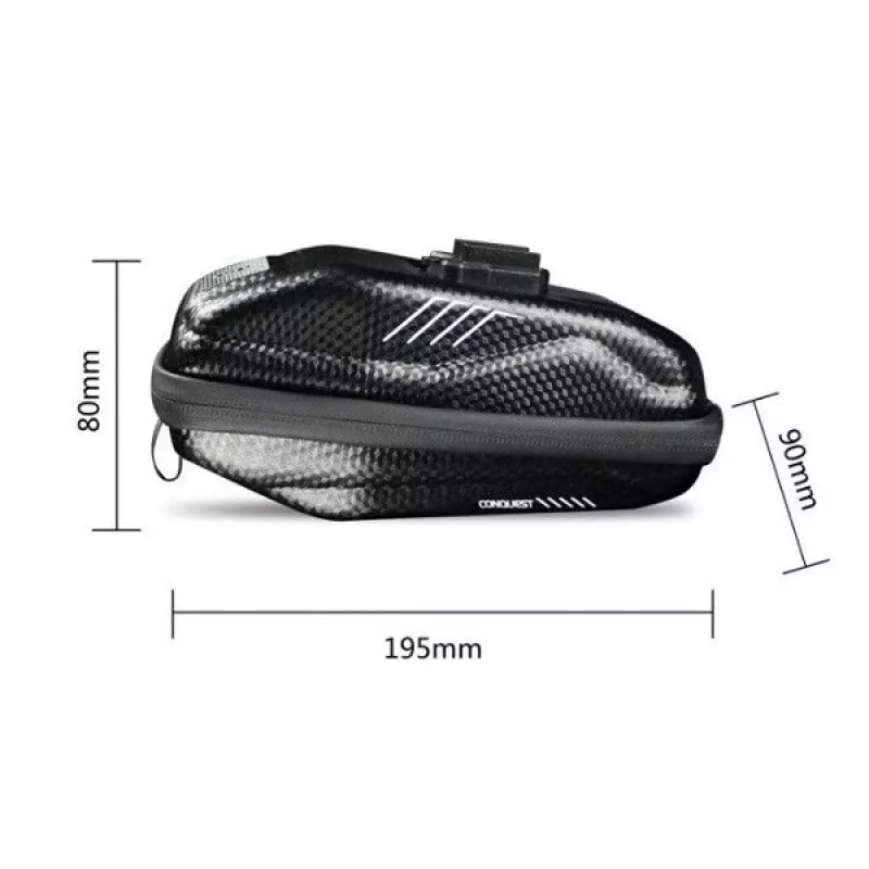 WILDMAN E7S XS bolsa de selim sob o selim 1,2 L preto