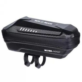 Bolsa de quadro WILDMAN XS5 preta – bolsa para tubo superior da bicicleta para smartphone