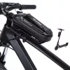 Bolsa de quadro WILDMAN XS5 preta – bolsa para tubo superior da bicicleta para smartphone