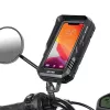 Bolsa de quadro para bicicleta WILDMAN FK3 com suporte para telemóvel, preta