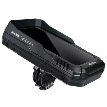 Bolsa de quadro para bicicleta WILDMAN FK4 com suporte para telemóvel – preta