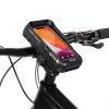 Bolsa de quadro para bicicleta WILDMAN FK4 com suporte para telemóvel – preta