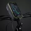 Bolsa de quadro para bicicleta WILDMAN GX330 com suporte para telemóvel, verde