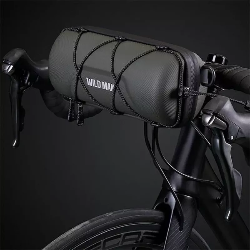 Bolsa de guiador para bicicleta / suporte para telemóvel WILDMAN GD7X preto
