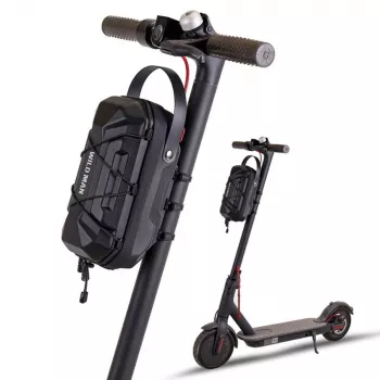 Bolsa de guiador para trotinete elétrica WILDMAN GD6XPlus, bolsa de bagageiro de quadro, preta