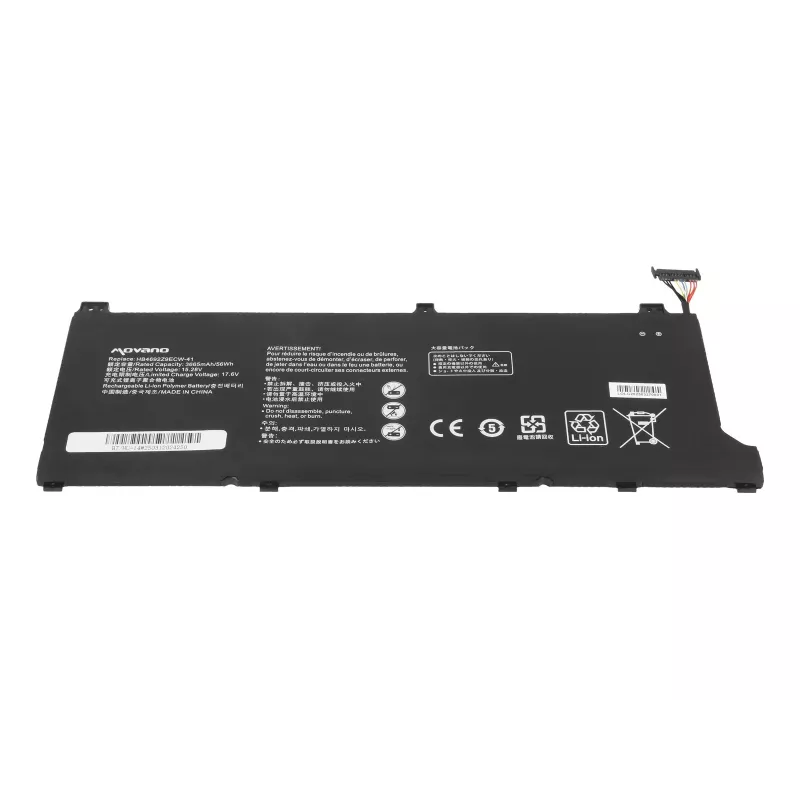 MOVANO bateria HB4692Z9ECW-41 para Huawei Honor Magicbook 14 MateBook D14 NBB-WAH9Q - 3665 mAh (56 Wh)