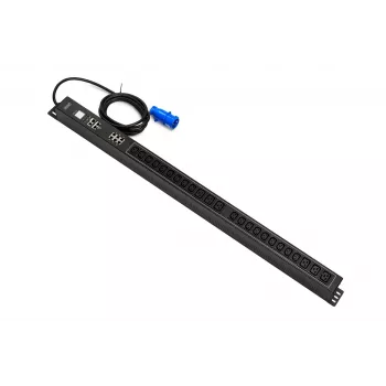 APC 0U SMART PDU, ficha IEC 60309 16A/250V, 18 tomadas C13 10A/250V, 6 tomadas C19 16A/250V, 16A