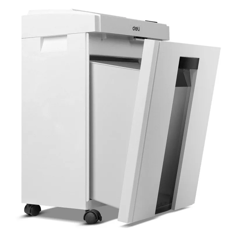 Deli E9952 Destruidora de Papel Corte Cruzado, 10 Folhas, 21L, Preto