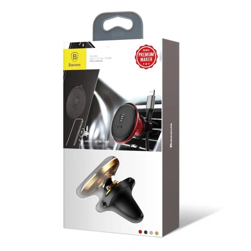 Baseus suporte magnético para saída de ar do automóvel dourado