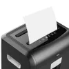 Destruidora de papel Deli E14400 corte cruzado, 12 folhas, 23L, preto