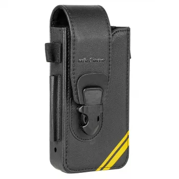 Capa carteira flip de pele PU Premium Ulefone Armor 26 Ultra com compartimentos para cartões e suporte - preta