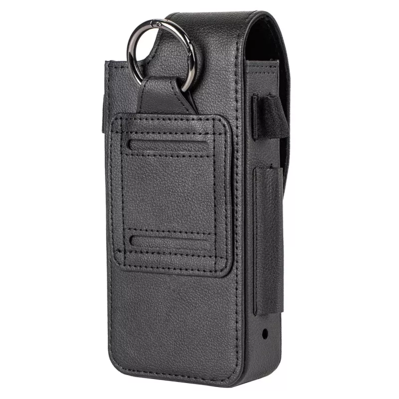 Capa carteira flip de pele PU Premium Ulefone Armor 26 Ultra com compartimentos para cartões e suporte - preta