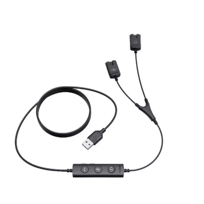Yealink cabo Trainer USB/QD para série YHS (USB para QD) - preto
