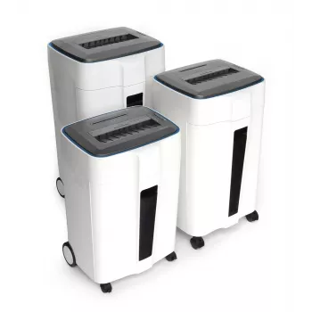 WALLNER Destruidora de documentos HD-300 C4 corte cruzado, 8 folhas, 15 L, preto
