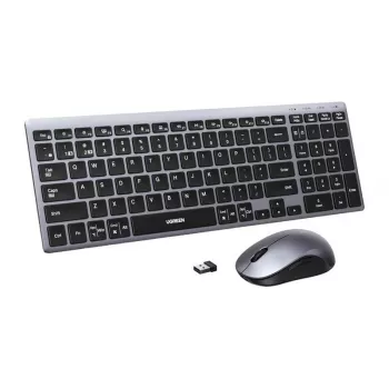 Conjunto de teclado e rato sem fios UGREEN MK552 - preto