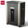 Deli ET099 Destruidora de papel de corte cruzado, 10 folhas, 15L, segurança P-4
