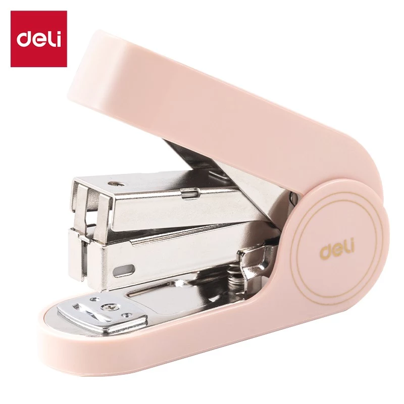 Deli Linfini EM390 Agrafador rosa para até 25 folhas