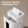 Deli ET048 Destruidora de papel de corte cruzado, 8 folhas, 15 L, Preto