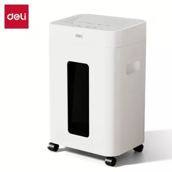 Deli ET058 Destruidora de papel de corte cruzado, 6 folhas, P-4, 10 L