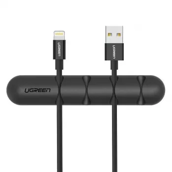 Clipe de gestão de cabos UGREEN 4 slots (pack de 2) - preto