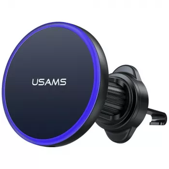 Suporte magnético para saídas de ar para smartphones USAMS, rotação 360°, preto