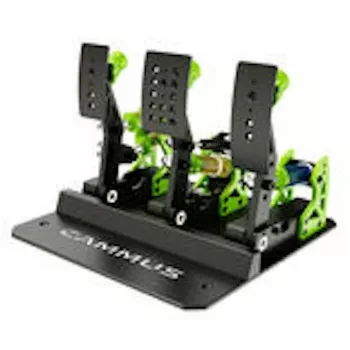 Conjunto de 2 pedais CAMMUS LC200 com travão load-cell de 200 kg e pedal do acelerador com efeito Hall