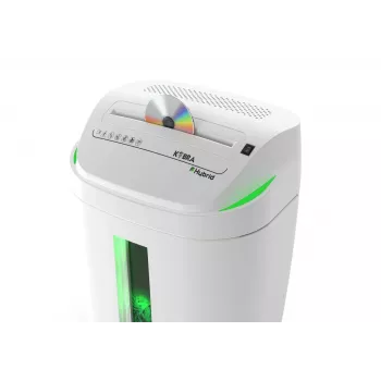 Destruidora de documentos de corte cruzado KOBRA Hybrid S4, P-4, 10 folhas, 20 L, branco/antracite