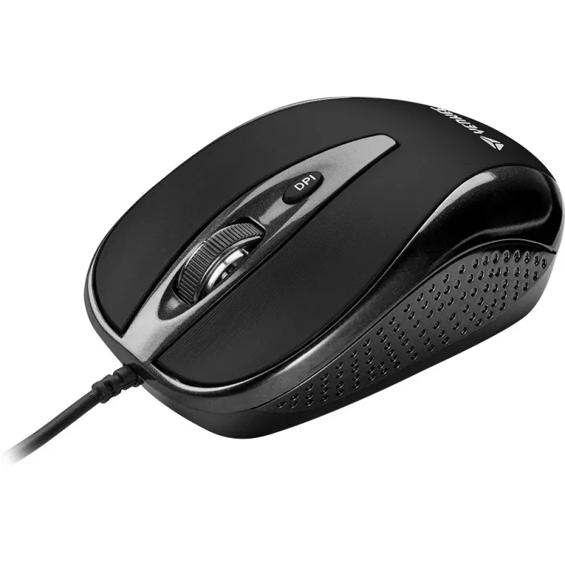 YENKEE YMS 1025 BK QUITO Rato com fio USB, ótico, 1000 DPI, 4 botões, preto
