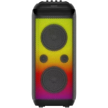 SENCOR Partycon BOOST Power 250W Coluna Bluetooth portátil para festas com TWS, IPX4, LED, rádio FM, karaoke, microfone