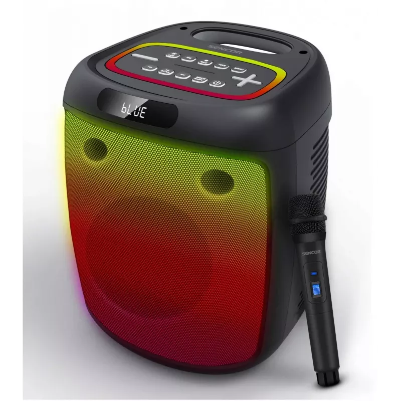 SENCOR Partycon BASE Coluna Bluetooth portátil 100W, IPX4, TWS, LED